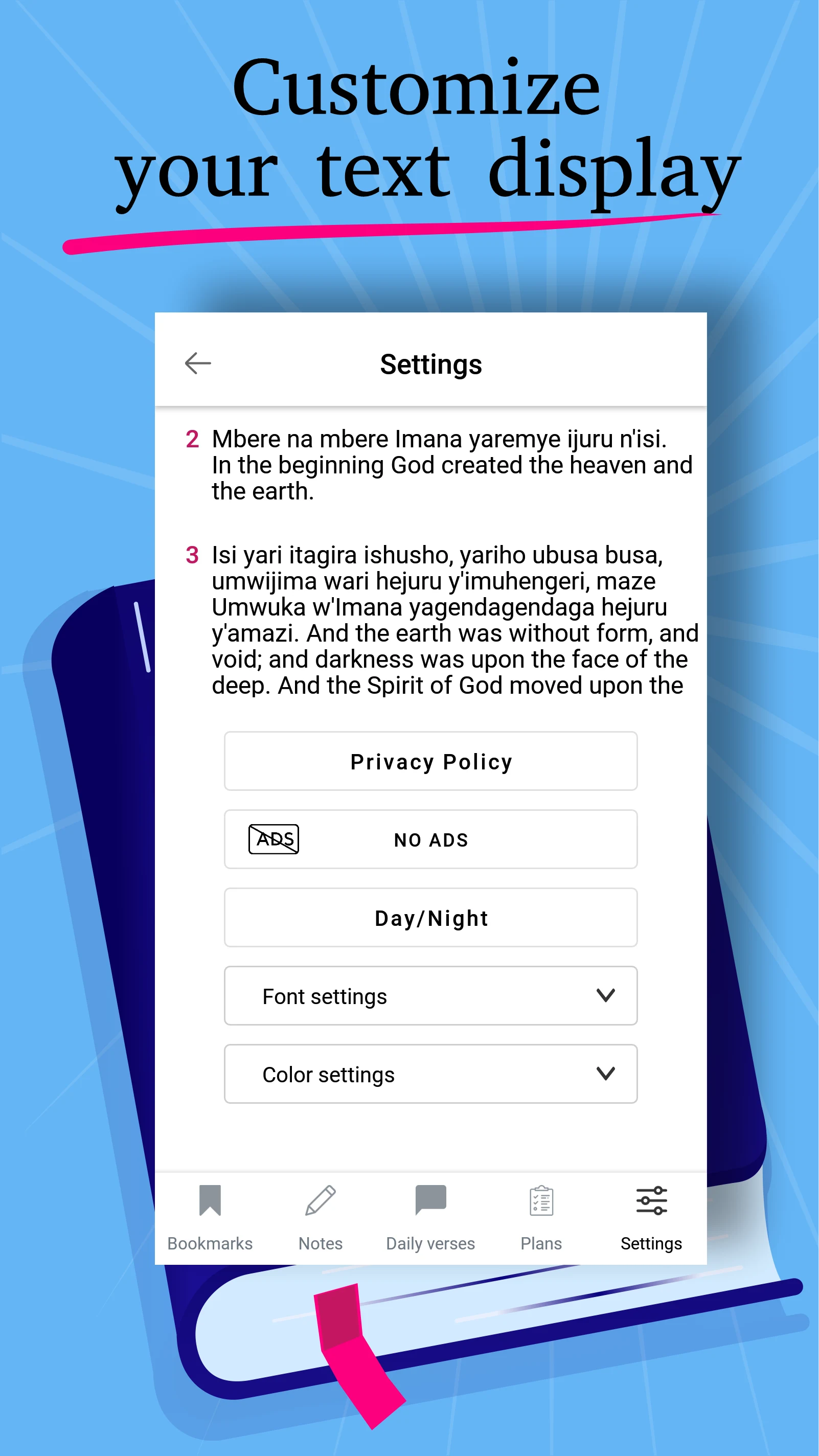 Kinyarwanda English Bible KJV screenshot