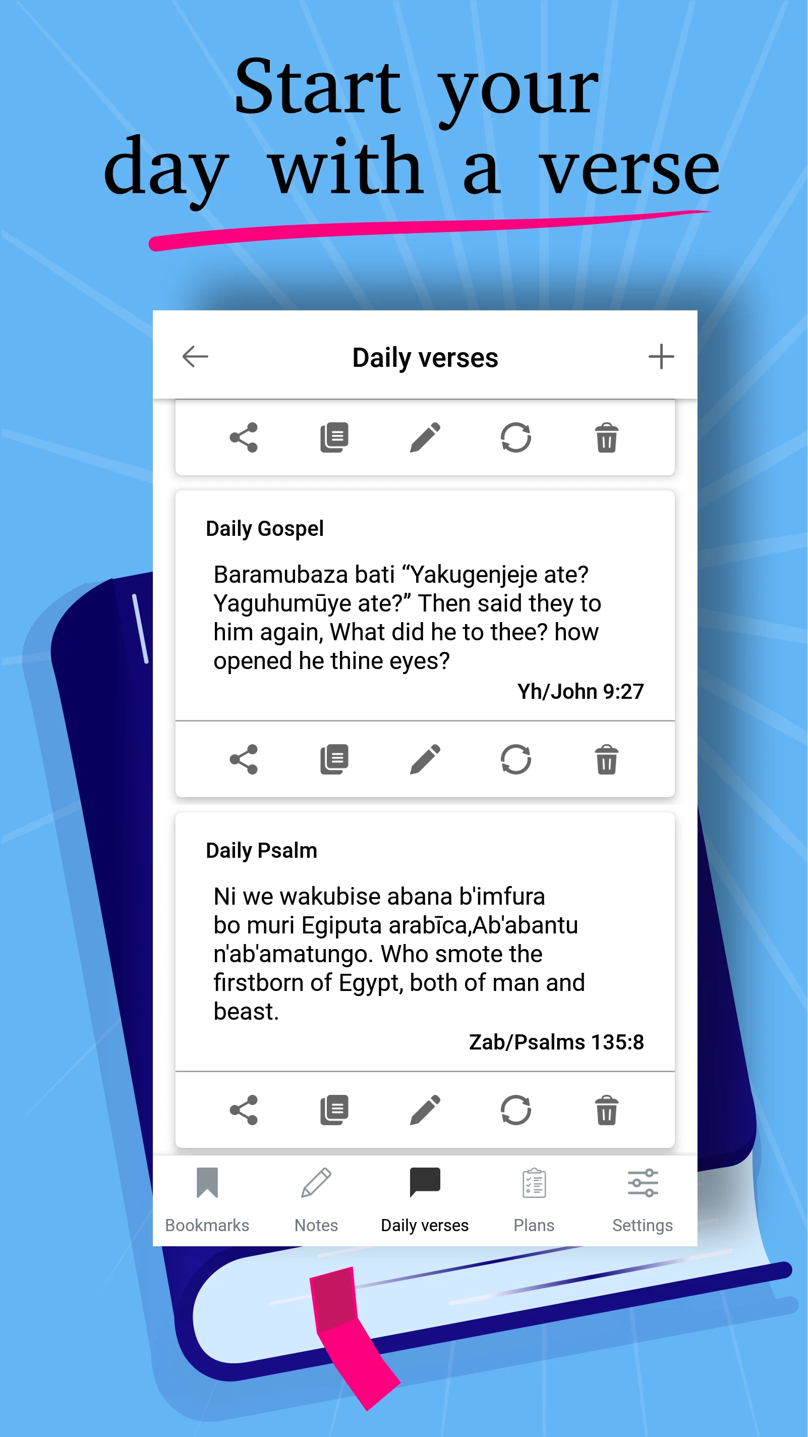 Kinyarwanda English Bible KJV screenshot
